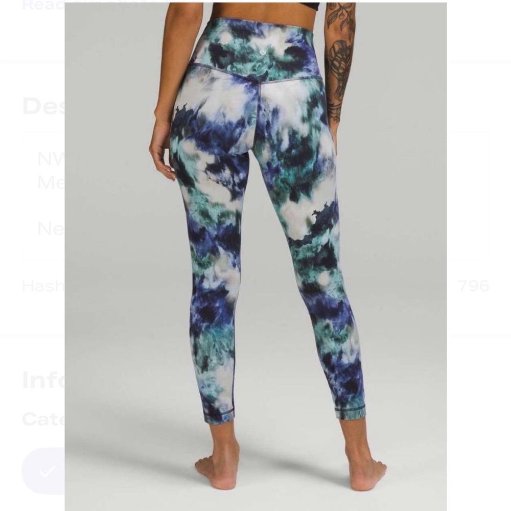 Lululemon Align High-Rise Pant 25" Meteor Wash Print - Size 18